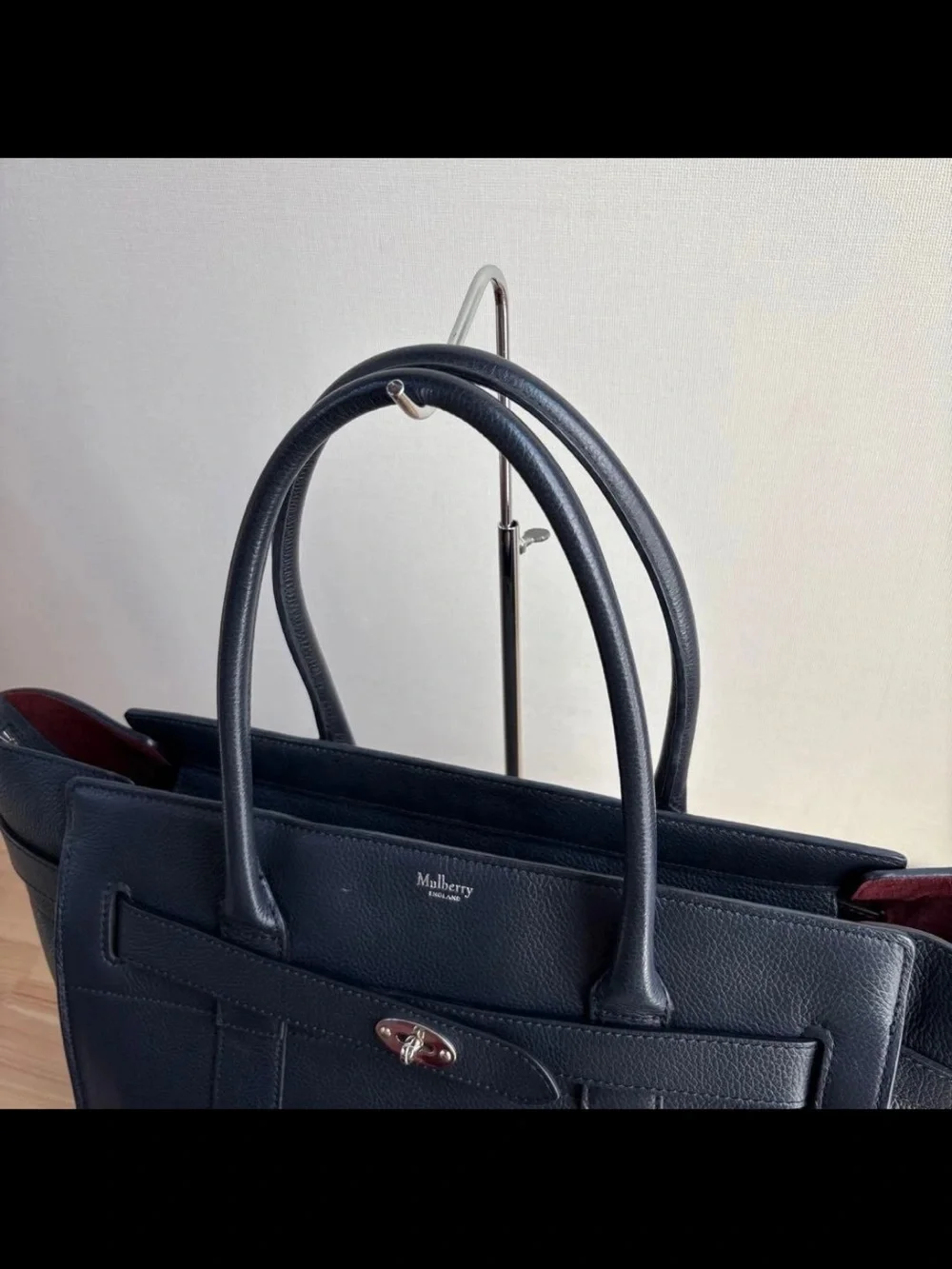 Mulberry Black Leather Bayley Tote